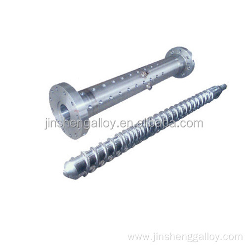 Recycled plastic screw barrel for plastic extruder